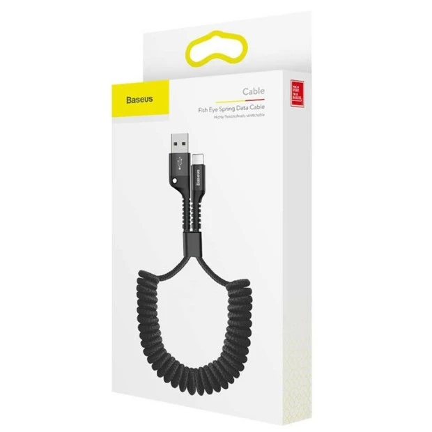 USB-кабель Baseus Eye Spring 2.0A (1m) (Type-C) (Чорний) CATSR-01