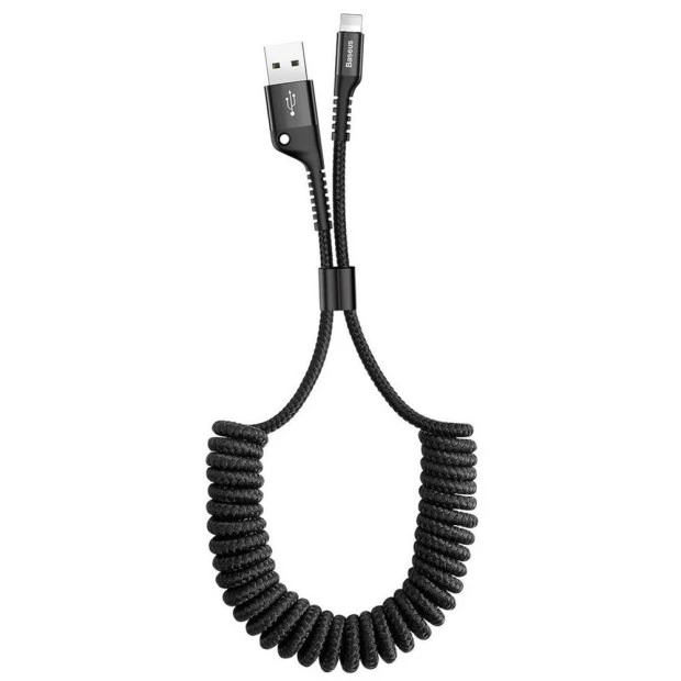 USB-кабель Baseus Eye Spring 2.0A (1m) (Type-C) (Чорний) CATSR-01