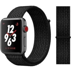 Ремешок Nylon Apple Watch 38 / 40 mm (Бело-чёрный)