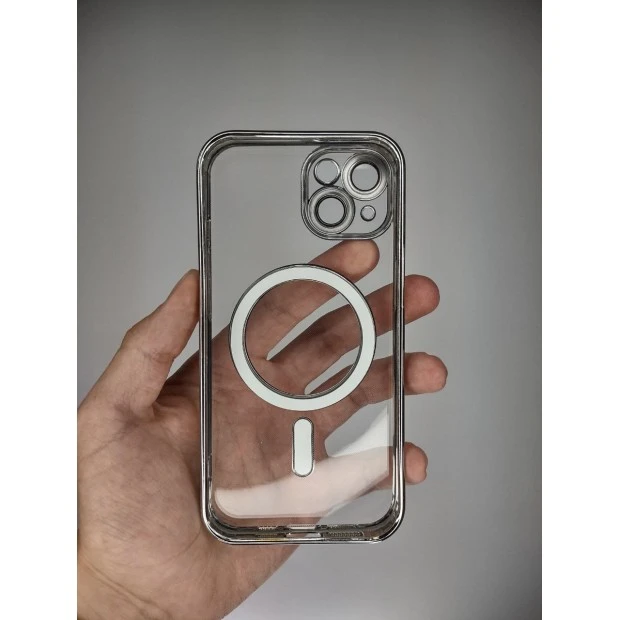 Чехол UMKU Shining with MagSafe Apple iPhone 14 (Silver)