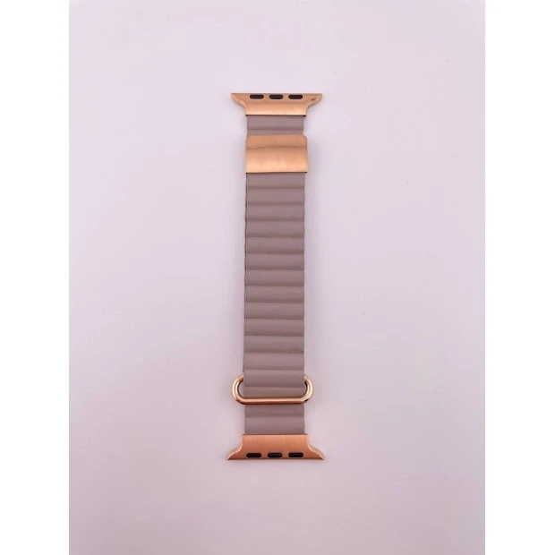 Ремешок Apple Watch Color Leather 42 / 44 / 45 / 49 mm (Grey)