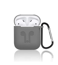 Футляр для наушников Apple AirPods Full Silicone Case (серый)
