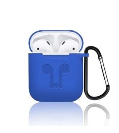 Футляр для наушников Apple AirPods Full Silicone Case (синий)