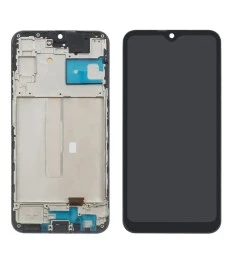 Дисплей для Samsung A256 Galaxy A25 (2023) с чёрным тачскрином и корпусной рамко..