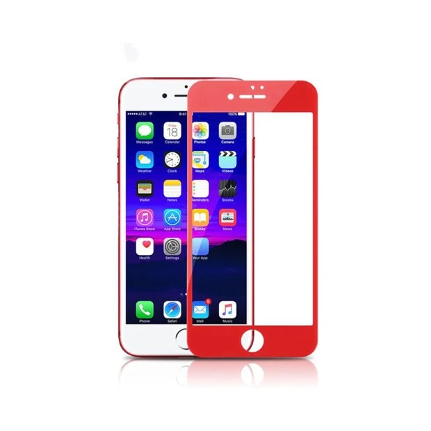 Защитное стекло 4D Apple iPhone6 Plus Red