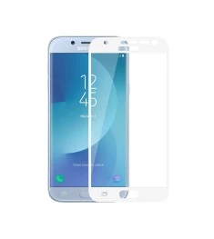 Защитное стекло 5D Samsung Galaxy J7 (2017) J730 White
