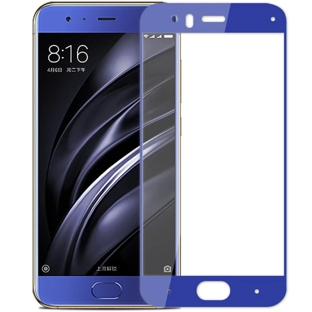Стекло 3D Xiaomi Mi6 Blue