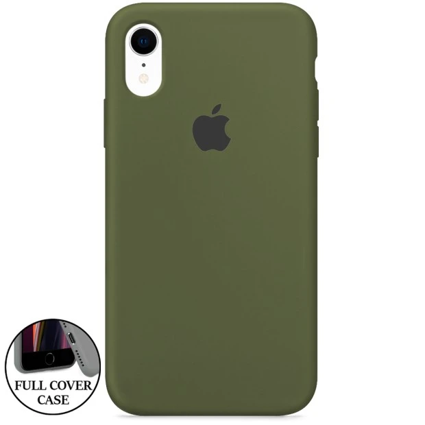 Силикон Original Round Case Apple iPhone XR (46) Deep Green