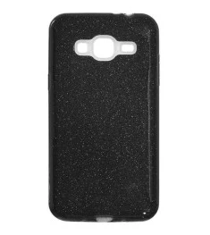 Силикон Glitter Samsung Galaxy J3 (2016) J320 (чёрный)