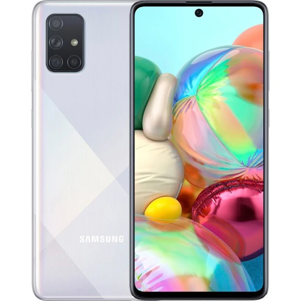 Мобільний телефон Samsung Galaxy A71 6 / 128GB (Haze Crush Silver)