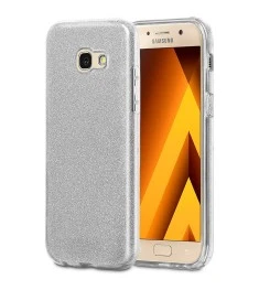 Силикон Glitter Samsung Galaxy A5 (2017) A520 (Серебряный)