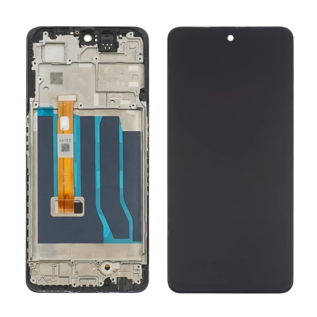 Дисплей для Oppo A98 (5G) с чёрным тачскрином и корпусной рамкой