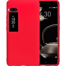 Силиконовый чехол iNavi Color Meizu Pro 7 Plus (Красный)