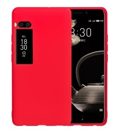 Силикон iNavi Color Meizu Pro 7 Plus (Красный)