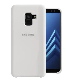 Силикон Original Case HQ Samsung Galaxy A8 (2018) A530 (Белый)