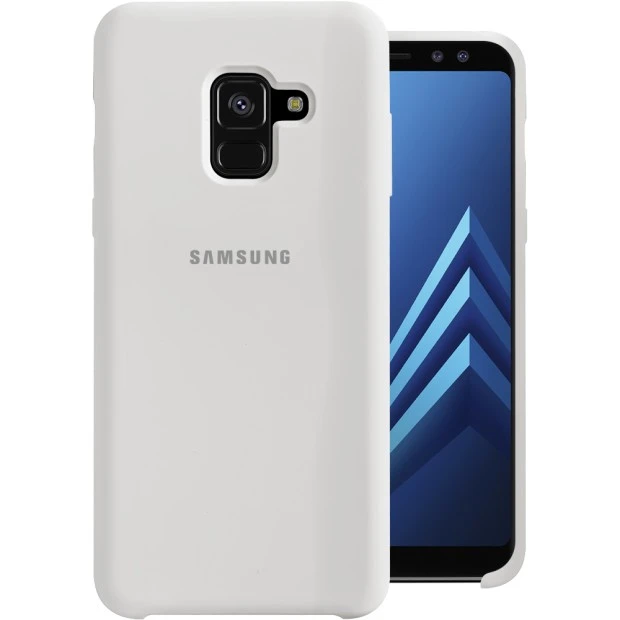 Силикон Original Case HQ Samsung Galaxy A8 (2018) A530 (Белый)