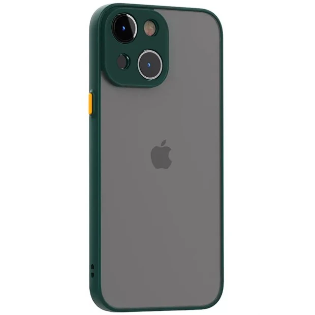 Тьмяно-зелена накладка Totu Gingle Series для Apple iPhone 14 Plus.