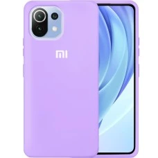 Силикон Original 360 Case Logo Xiaomi Mi 11 (Фиалковый)