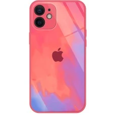 Силикон Bright Colors Case Apple iPhone 12 (Crimson)