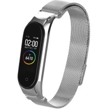 Ремешок Milanese Loop Xiaomi Mi Band 3 / Mi Band 4 (Стальной)