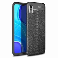 Силикон Leather Case Xiaomi Redmi 9A (Чёрный)
