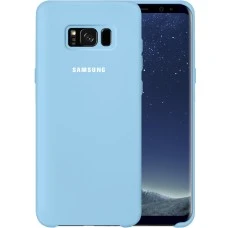 Силикон Original Case Logo Samsung Galaxy S8 Plus (Голубой)