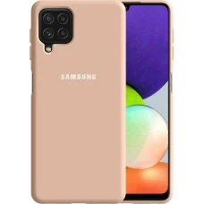 Силикон Original 360 Case Logo Samsung Galaxy A22 (Пудровый)