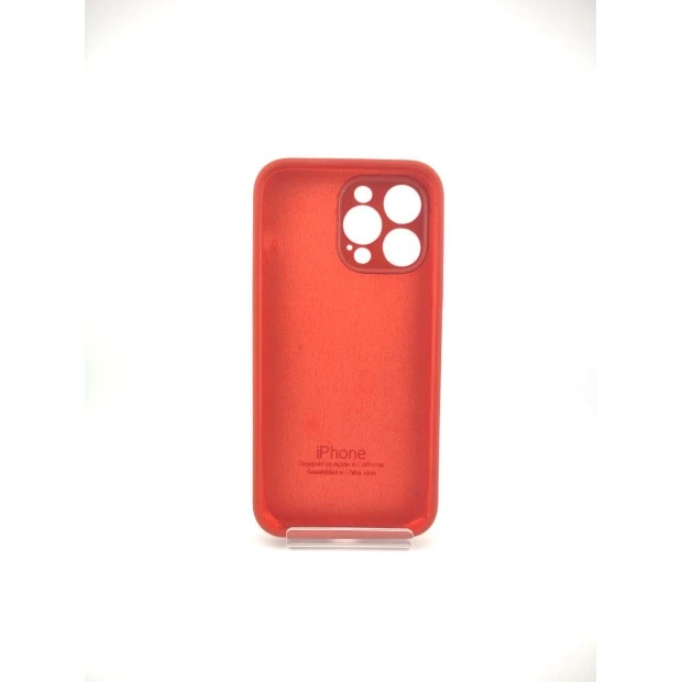 Силіконовий оригінальний чохол RoundCam для Apple iPhone 14 Pro Max (колір паприка)