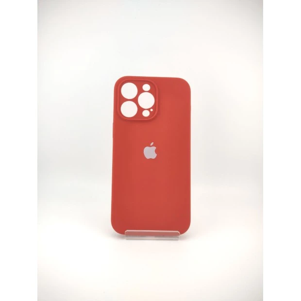 Силіконовий оригінальний чохол RoundCam для Apple iPhone 14 Pro Max (колір паприка)