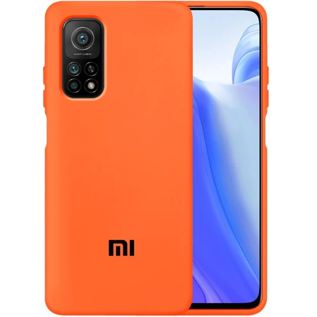 Силикон Original 360 Case Logo Xiaomi Mi 10T (Оранжевый)