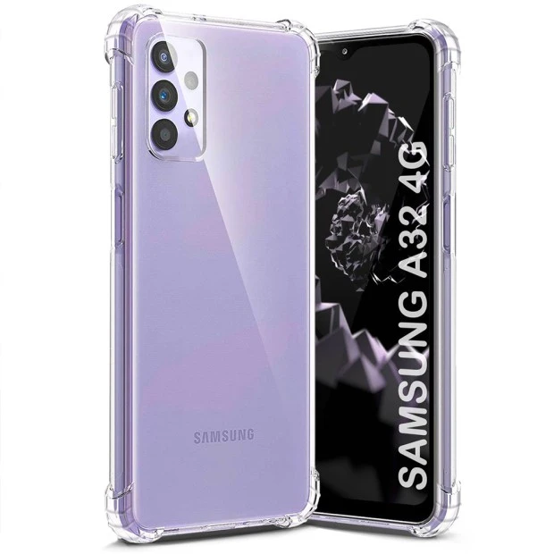 Силикон 6D Samsung Galaxy A32 (2021) (Прозрачный)