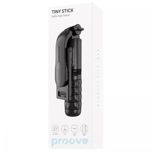 Тренога для съемки Proove Tiny Stick Selfie Stick Tripod (68cm) (Чёрный)