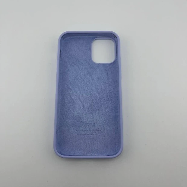Силіконовий оригінальний чохол Apple iPhone 12 Mini (71) світло-блакитний.