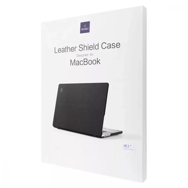 Накладка WIWU Leather Shield MacBook Pro 14.2" (A2442) (Black)