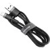 USB-кабель Baseus Cafule Special Edition 3A (0.5m) (Type-C) (Чёрный) CATKLF-AG1 USB-кабель Baseus Cafule Special Edition 3A (0.5m) (Type-C) (Чёрный) CATKLF-AG1