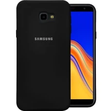 Оригінальний силіконовий 360-чохол з логотипом для Samsung Galaxy J4 Plus (2018) J415 (Чорний)