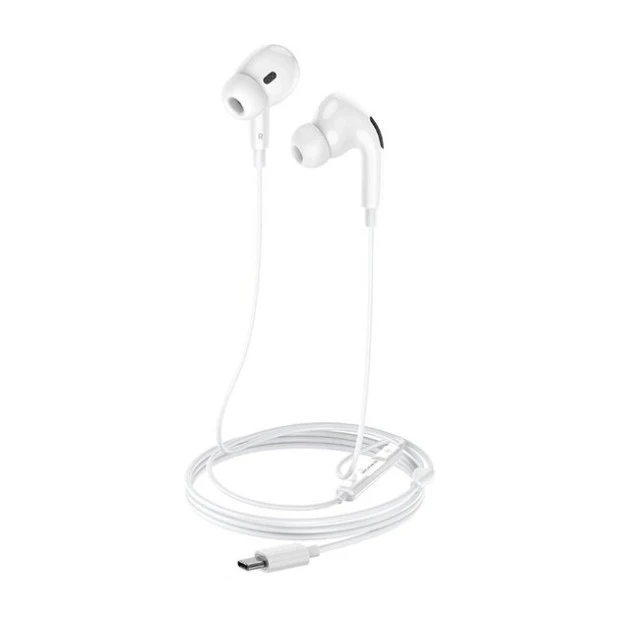 Проводные наушники-гарнитура вакуумные Borofone BM30 Pro (Type-C) (Белый)
