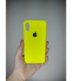 Силіконовий оригінальний чохол Apple для iPhone X / XS (Лайм)