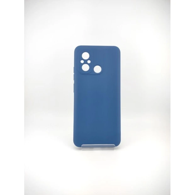 Силіконовий чохол Original Xiaomi Redmi 12C  /  11A (ShutCam) (Темно-синій)