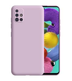 Силикон Original 360 Case Samsung Galaxy A51 (2020) (ShutCam) (Лавандовый)