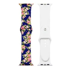 Ремешок Print Apple Watch 38 / 40 mm (Flowers 10)
