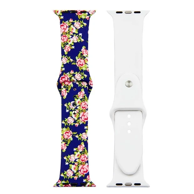 Ремешок Print Apple Watch 38 / 40 mm (Flowers 10)