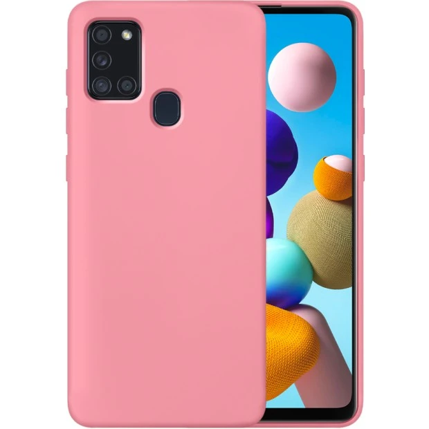 Силіконовий чохол Original 360 для Samsung Galaxy A21S (Рожевий)