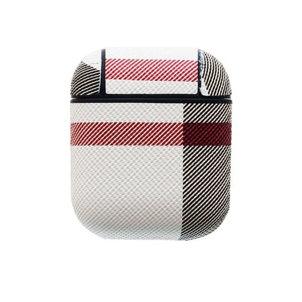 Чехол для наушников Apple AirPods Burbery (Чёрно-бежевый)