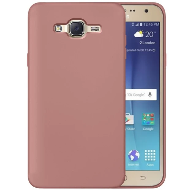 Silicone Original 360 Case for Samsung Galaxy J7 (2015) J700 (Powder)