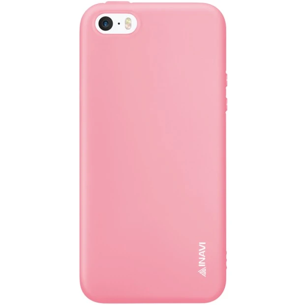 Силиконовый чехол iNavi Color Apple iPhone 5 / 5s / SE (розовый)