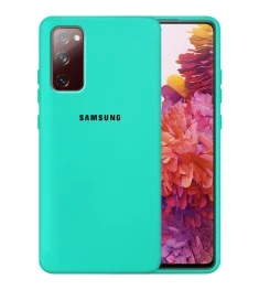 Силикон Original 360 Case Logo Samsung Galaxy S20 FE (Бирюзовый)