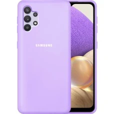 Силикон Original 360 Case Logo Samsung Galaxy A32 (2021) (Фиалковый)