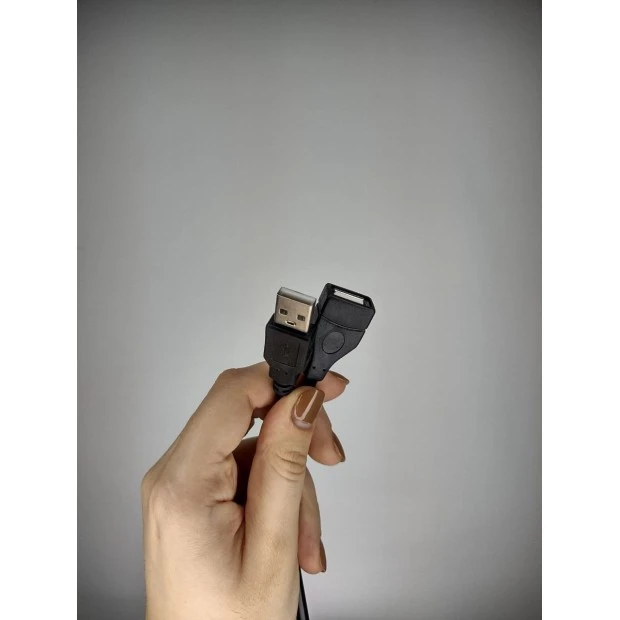 Подовжувач кабель USB Rivex AM-FM 1.5 м (чорний)