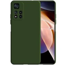 Силикон Original 360 Case Xiaomi Redmi Note 11 Pro (ShutCam) (Тёмно-зеленый)